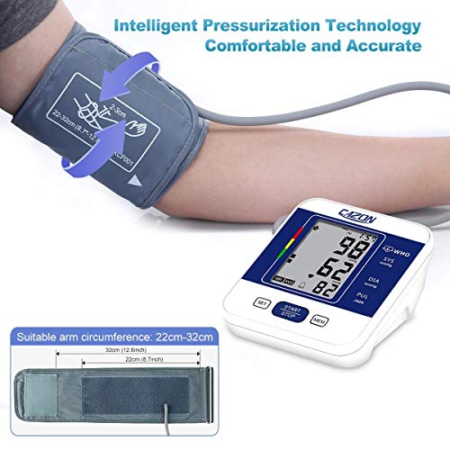 Blood Pressure Monitor Automatic Large LCD Display Adjustable Wrist Cuff  Automatic Dual 99 Reading Memory Automatic Digital BP Machine for Home Use